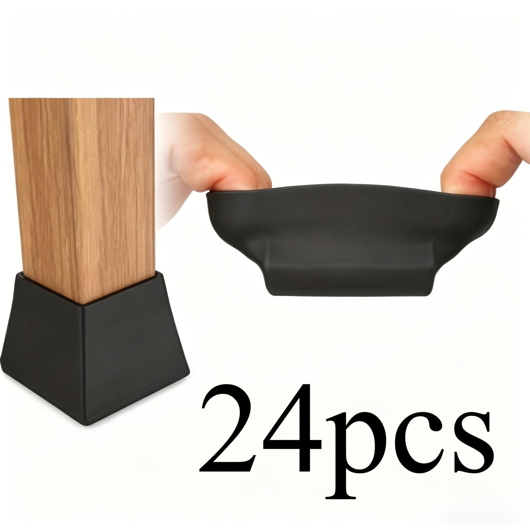 24pcs Large Thick Silicone Furniture Pads, Anti-Slip Floor Protectors, Suitable for All Floors, Prevent Scratches And Dents, Easy to Install